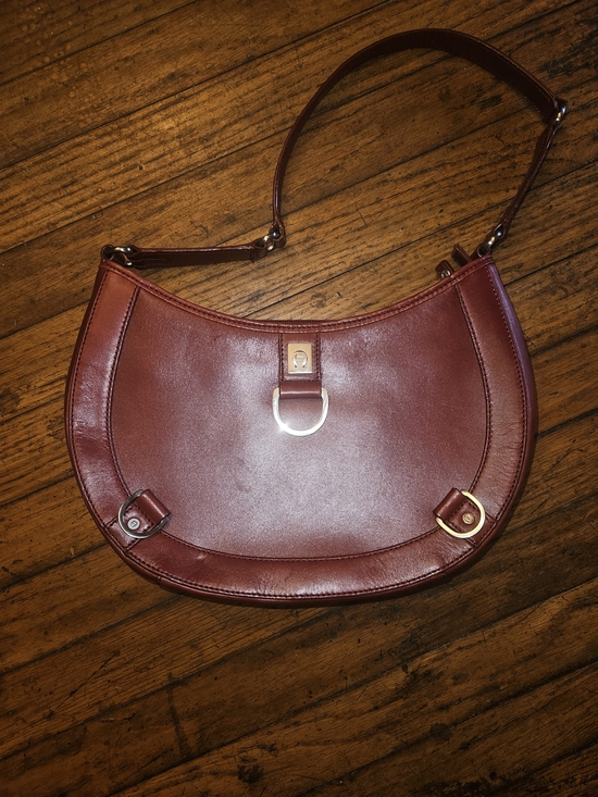 Etienne Aigner Handbags - Vintage Etienne Aigner Burgundy Shoulder Bag